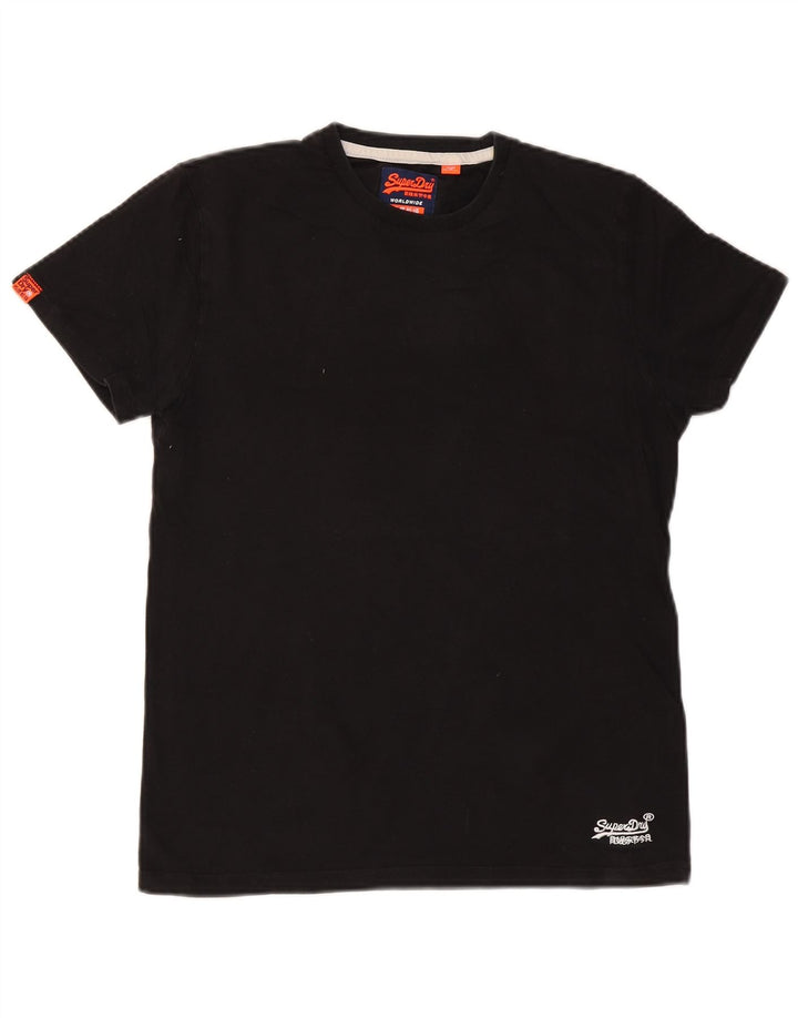 SUPERDRY T-Shirt Homme Noir Moyen Coton