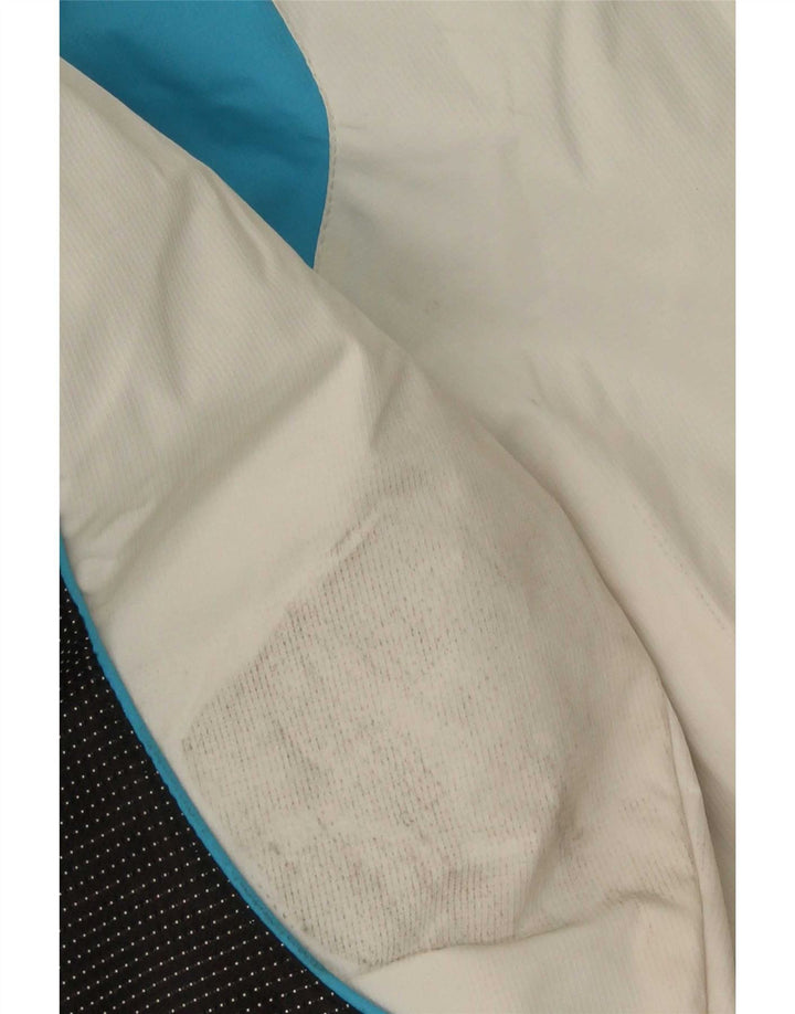 Pyramid Veste de ski à capuche pour homme UK 44 2XL Blanc Colourblock