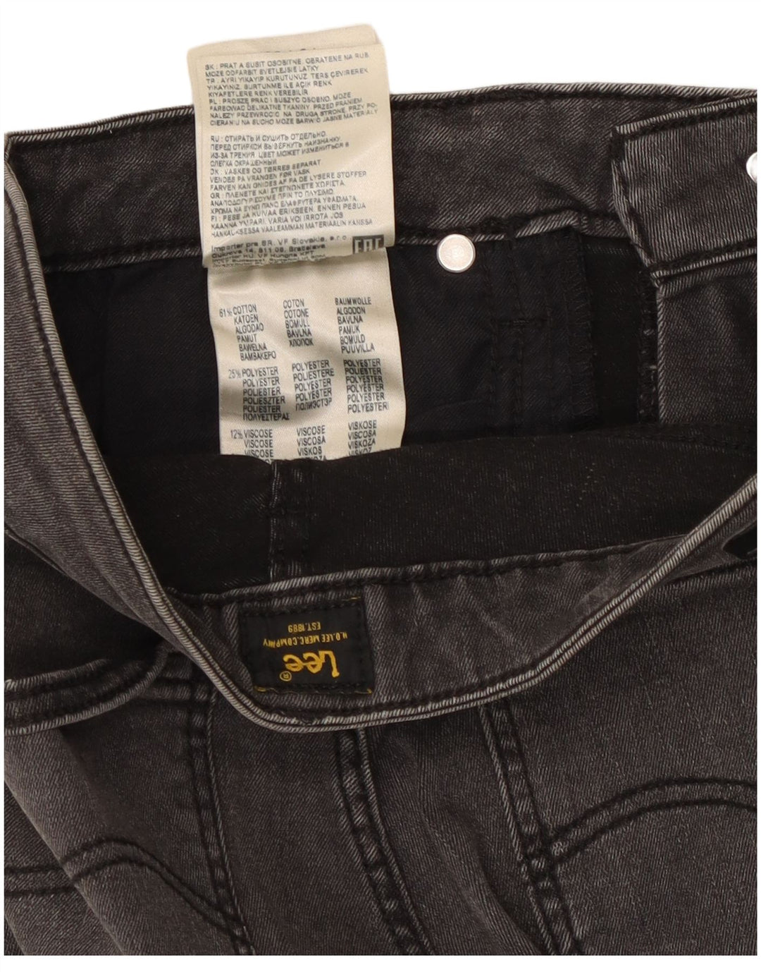 Lee Jean Slim Elly Femme W29 L24 Gris Coton