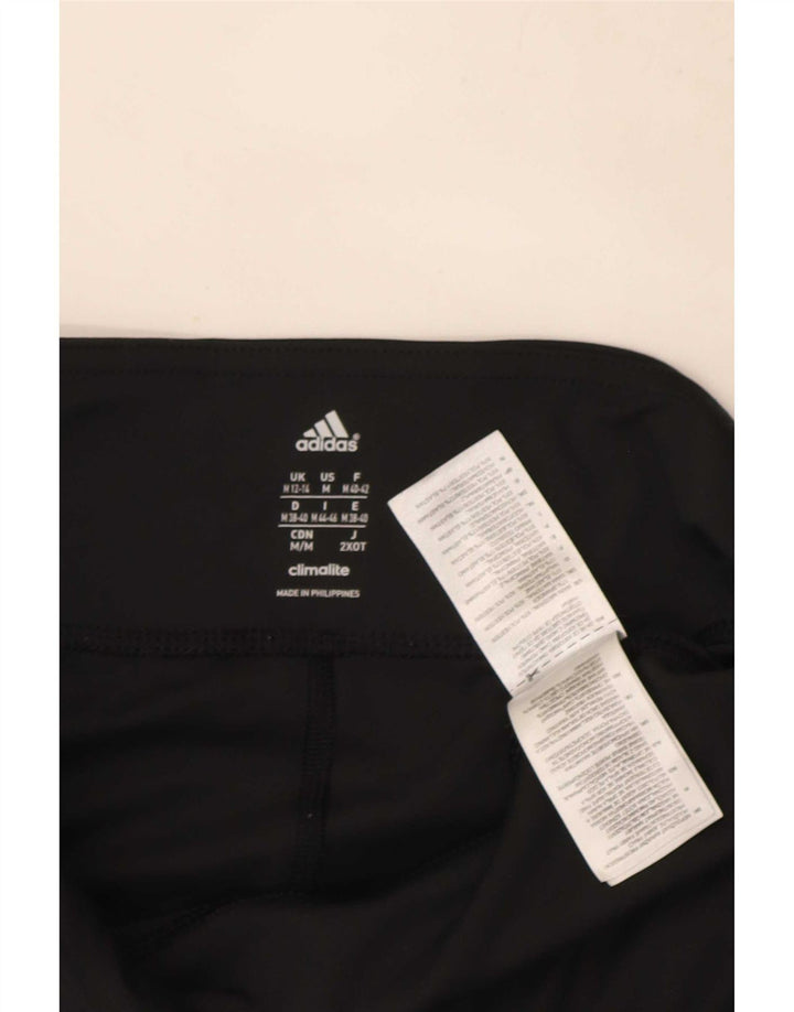 Adidas Climalite Leggings UK 12/14 Medium Noir Polyester