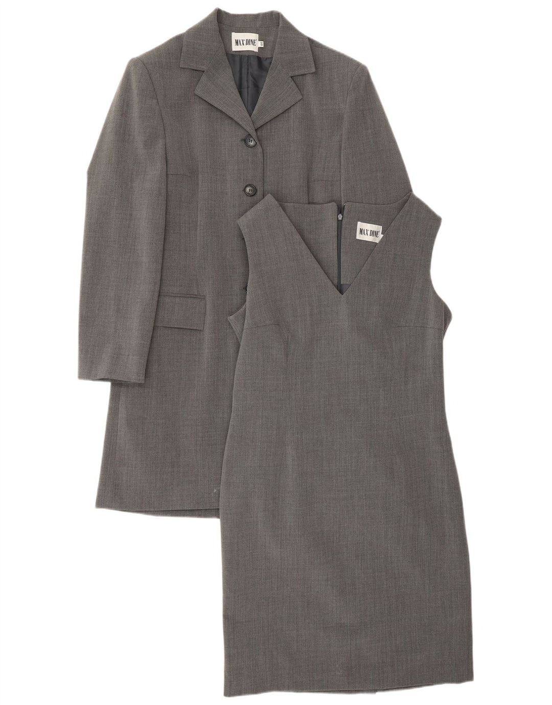 Max Dine Ensemble 2 Pièces Femme IT 44 Laine Gris Moyen