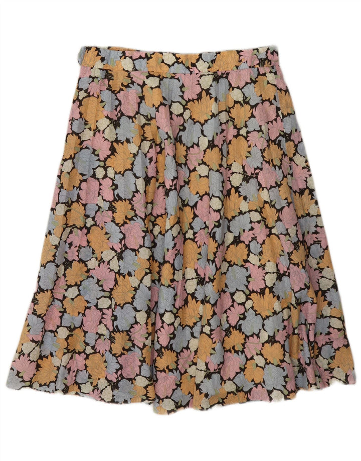vintage Femmes A-Line Jupe W28 Petit Floral Multicolore