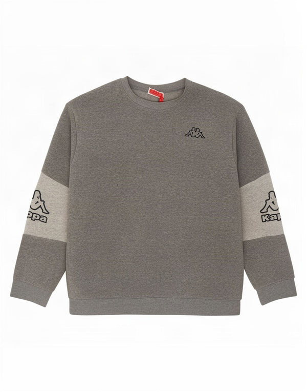 Kappa Sweat-shirt graphique pour homme XL Gris Polyester
