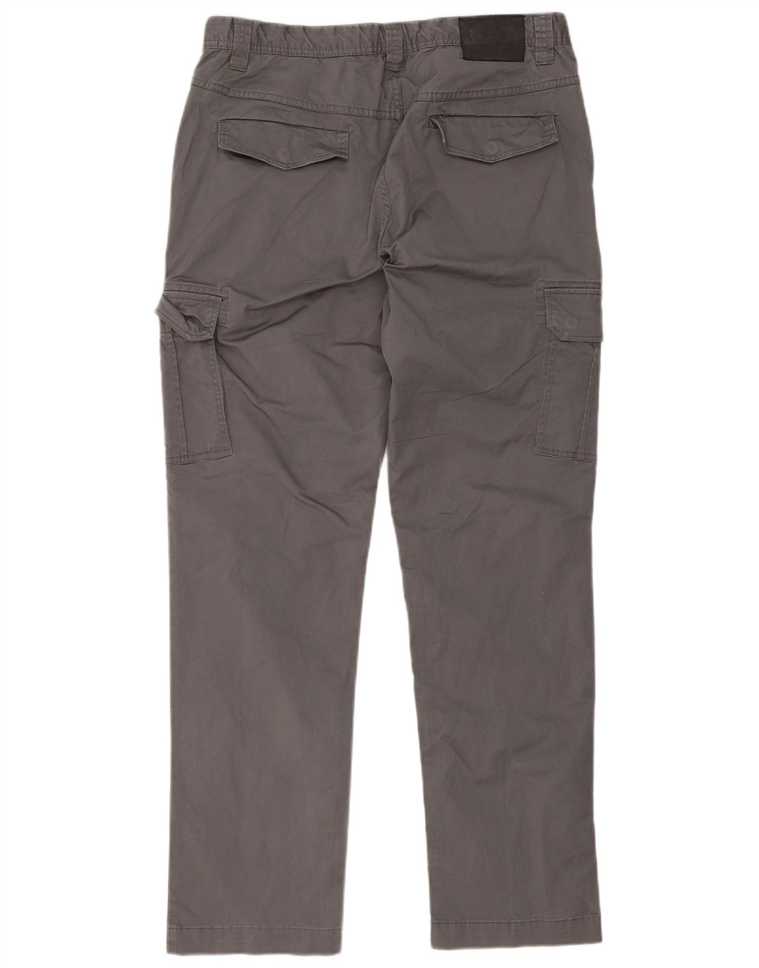 EMPORIO ARMANI Pantalon Cargo Droit Homme Large W34 L31 Gris Coton