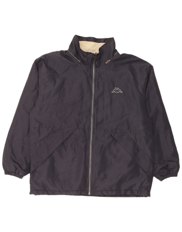 Kappa Veste réversible surdimensionnée pour homme UK 36 Small Bleu marine Polyester