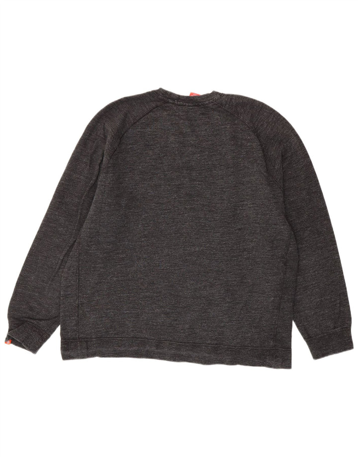 Nike Sweat-shirt pour homme en coton moucheté gris 2XL