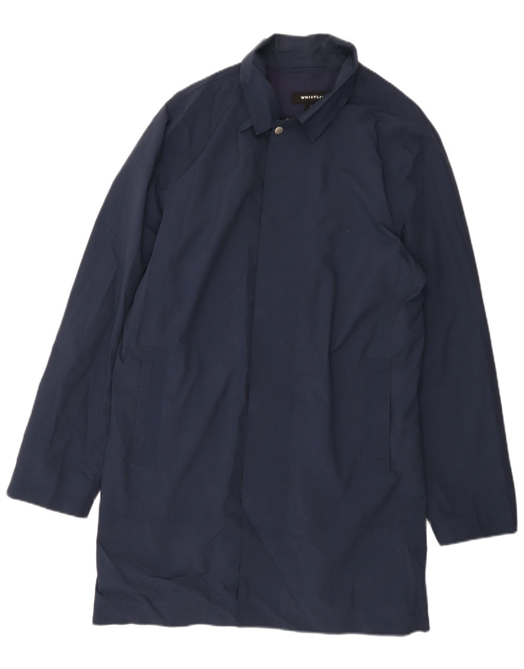 WHISTLES Imperméable Homme UK 40 Large Bleu Marine Nylon