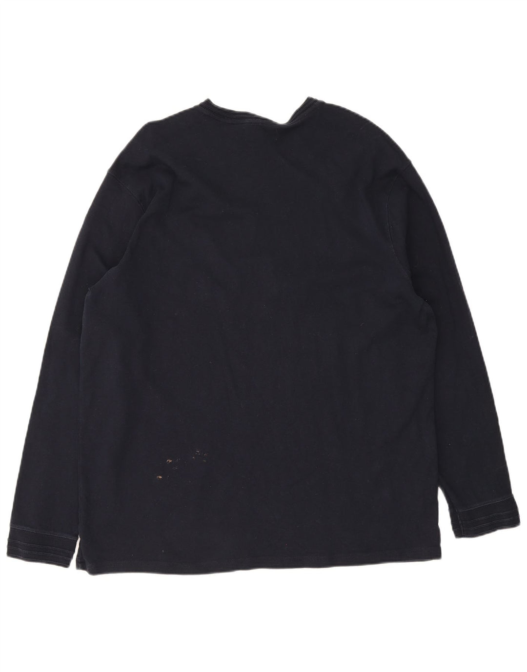 Marks & Spencer Homme Blue Harbor Top Manches Longues XL Bleu Marine Coton