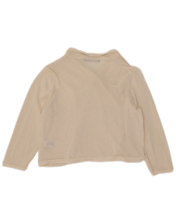 Marks & Spencer Pull cardigan à manches 3/4 pour femme UK 12 Medium Off White
