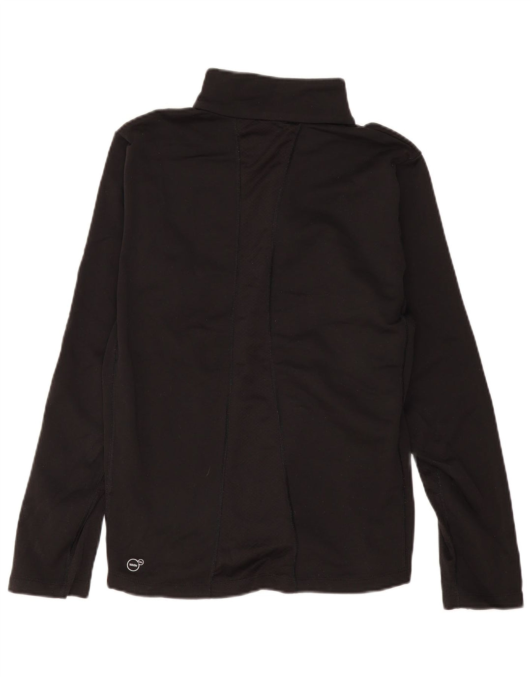 Puma Haut de survêtement à col zippé pour femme UK 14 Noir moyen Colourblock