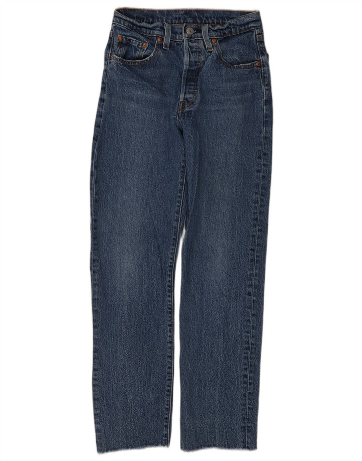 Levi's Jean Droit 501 Femme W24 L28 Bleu Coton