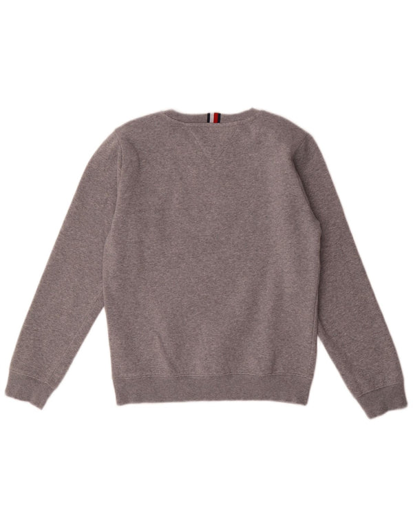 Tommy Hilfiger Sweat-shirt graphique pour garçon 11-12 ans Gris Coton