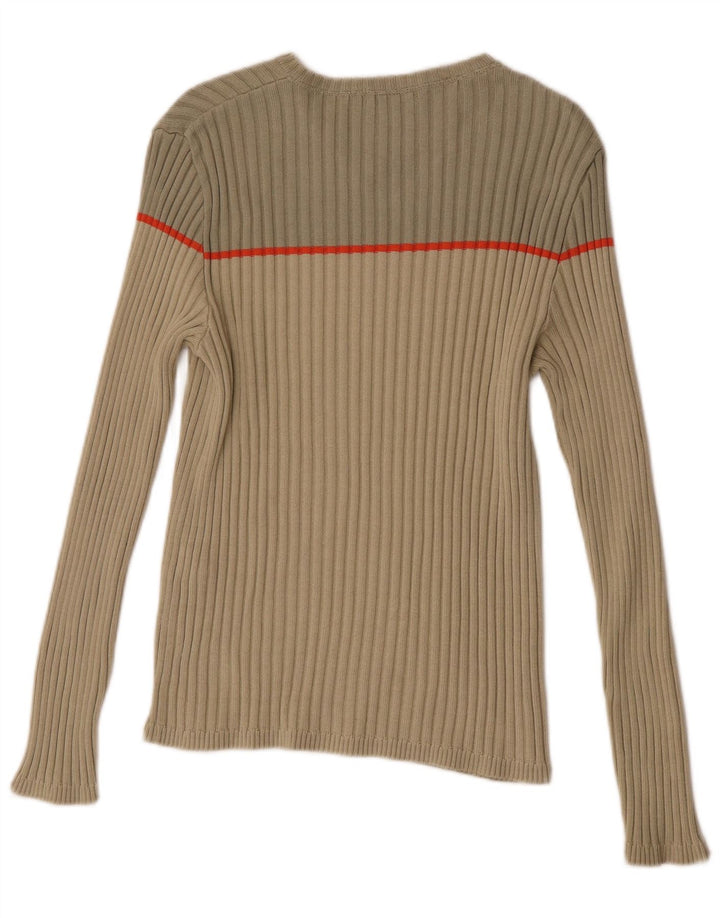 Zara Pull col V en coton color block beige moyen pour homme