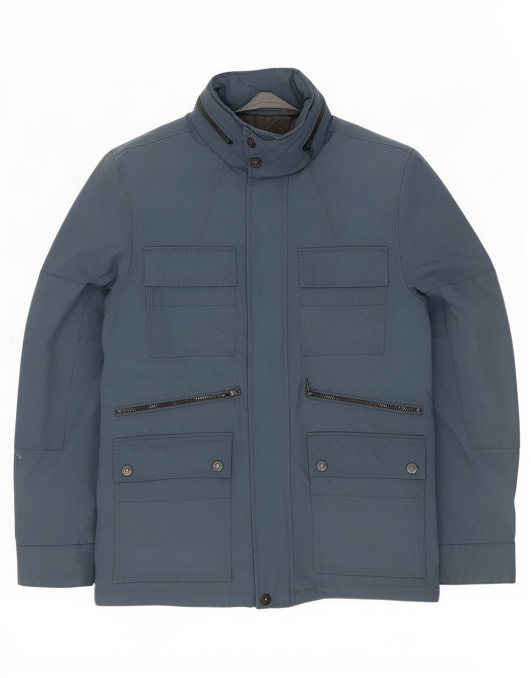 Marks & Spencer Veste coupe-vent à capuche pour homme UK 38 Bleu moyen Polyester