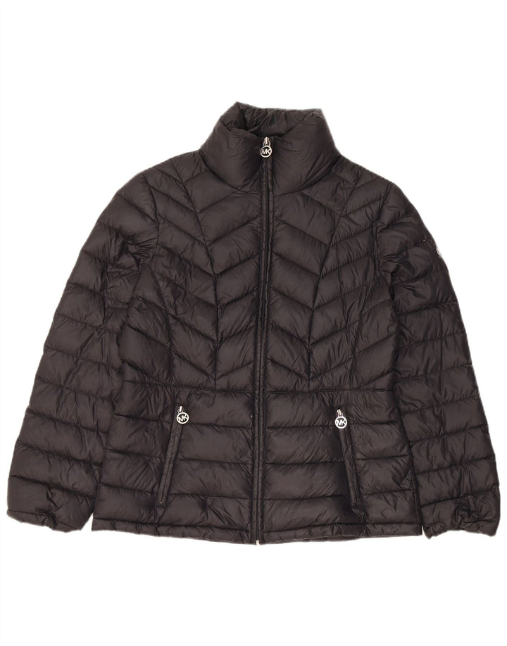 Michael Kors Veste rembourrée pour femme UK 10 Petit nylon noir