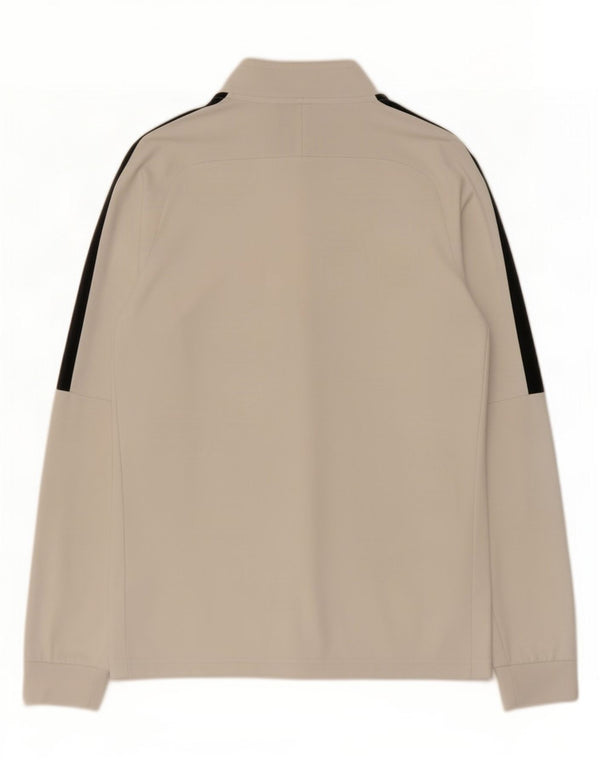 Veste de survêtement Nike Dri Fit pour homme, polyester color block, blanc moyen