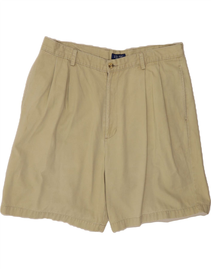 IZOD Mens Pegged Chino Shorts W36 Large Beige Cotton Vintage Izod and Second-Hand Izod from Messina Hembry 