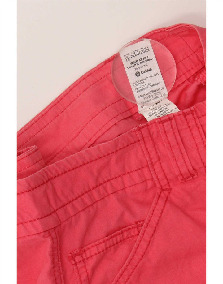 Marks & Spencer Jupe cargo pour femme UK 12 Medium W32 Coton rose