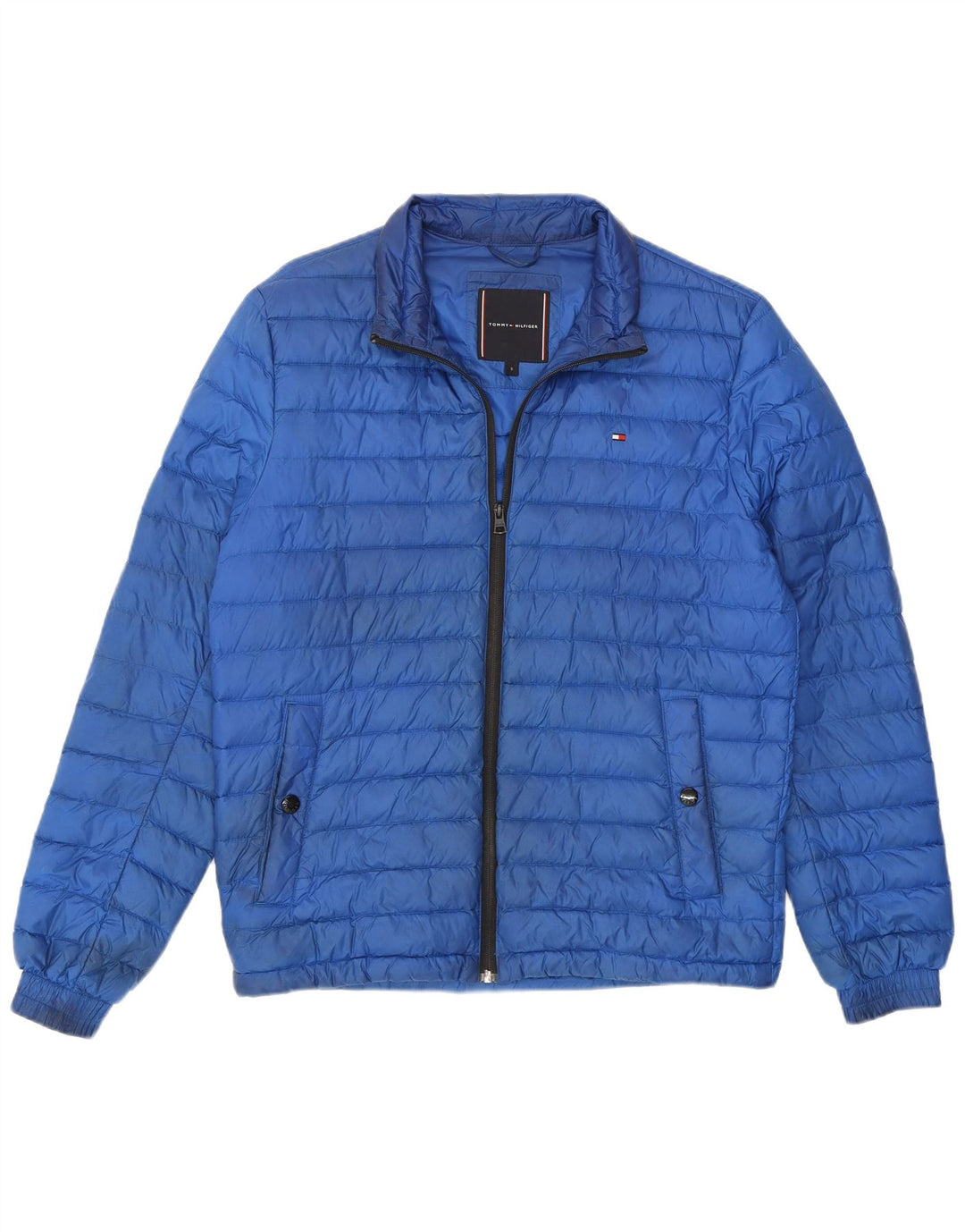 Tommy Hilfiger Veste matelassée pour homme UK 36 Small Bleu Polyamide