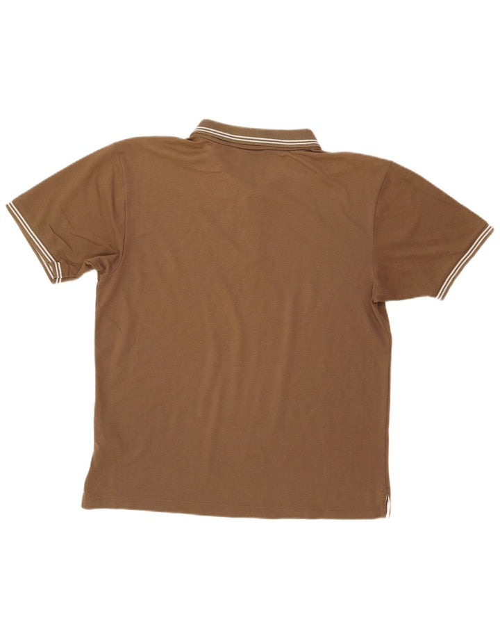 CHAMPION Polo Homme Large Marron Coton