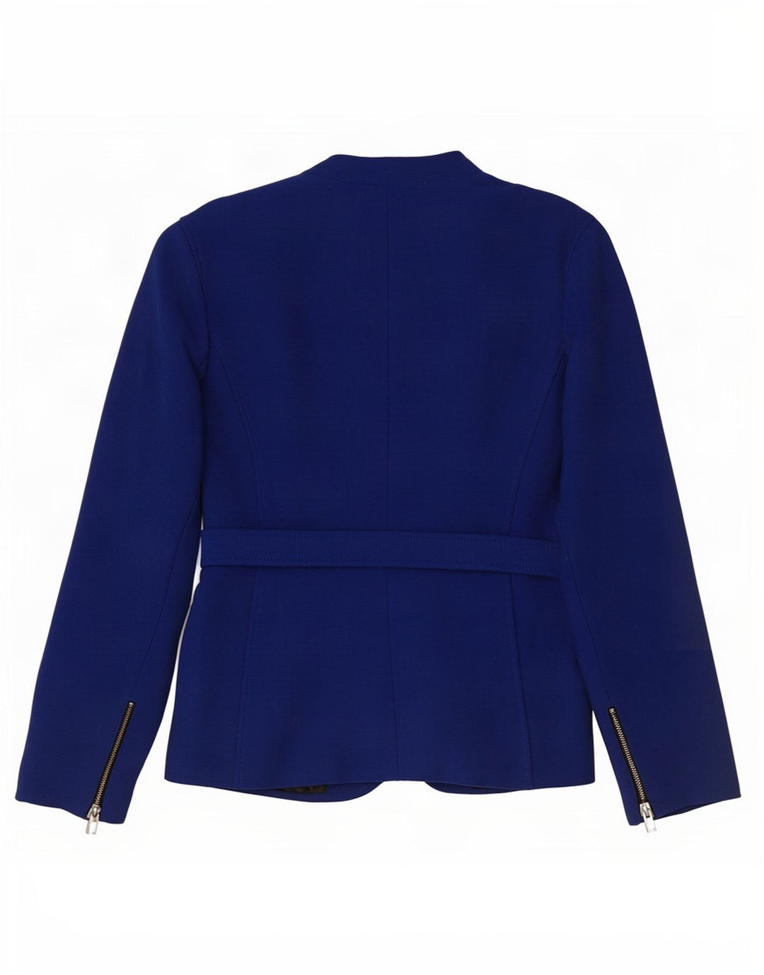 Zara Veste Blazer 1 Bouton Femme UK 16 Large Bleu Viscose
