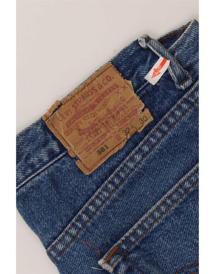 Levi's Jean Droit 501 Femme W32 L30 Bleu Coton