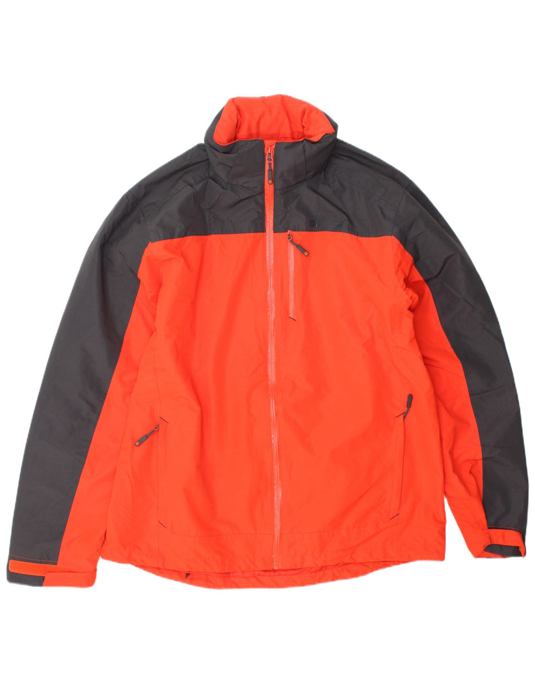 MOUNTAIN WAREHOUSE Veste de pluie à capuche pour homme UK 40 Large Orange Colourblock