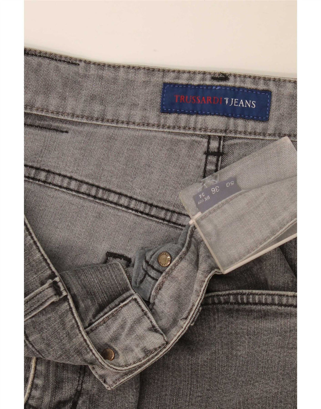 Trussardi Femme Jean Droit W34 L34 Gris