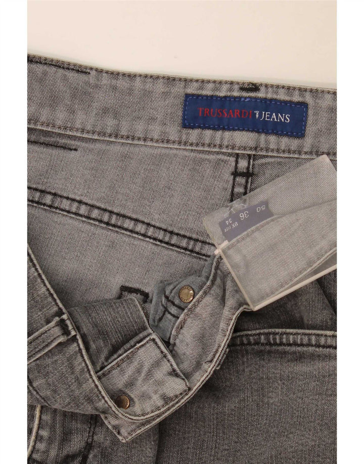 Trussardi Femme Jean Droit W34 L34 Gris