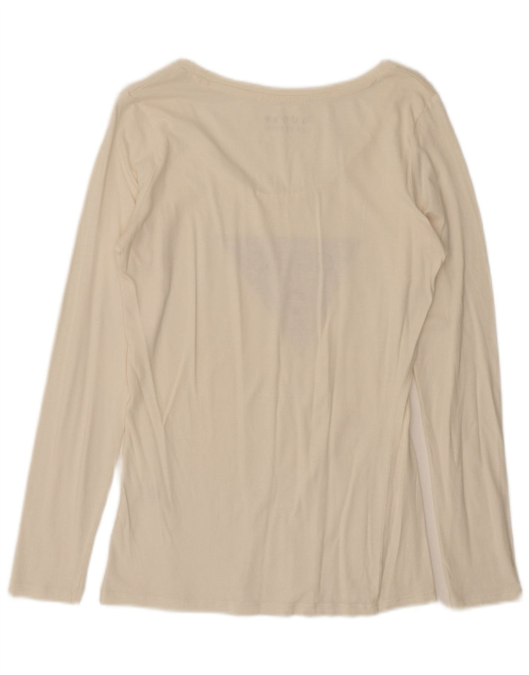 Guess Haut graphique à manches longues pour femme UK 12 Medium Off White