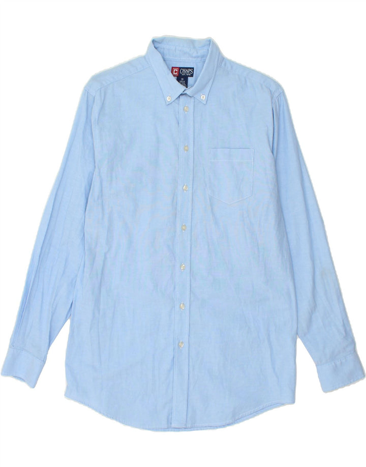 CHAPS Boys Shirt 15-16 Years Blue Cotton Vintage Chaps and Second-Hand Chaps from Messina Hembry 