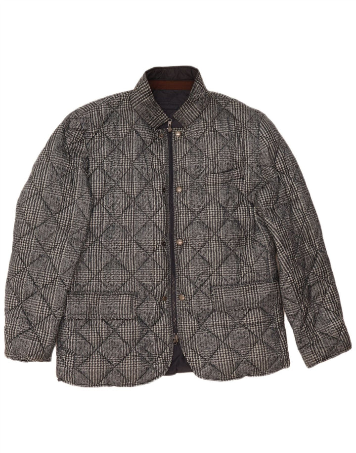 Henry Cottons Veste matelassée réversible pour homme UK 42 XL Bleu marine