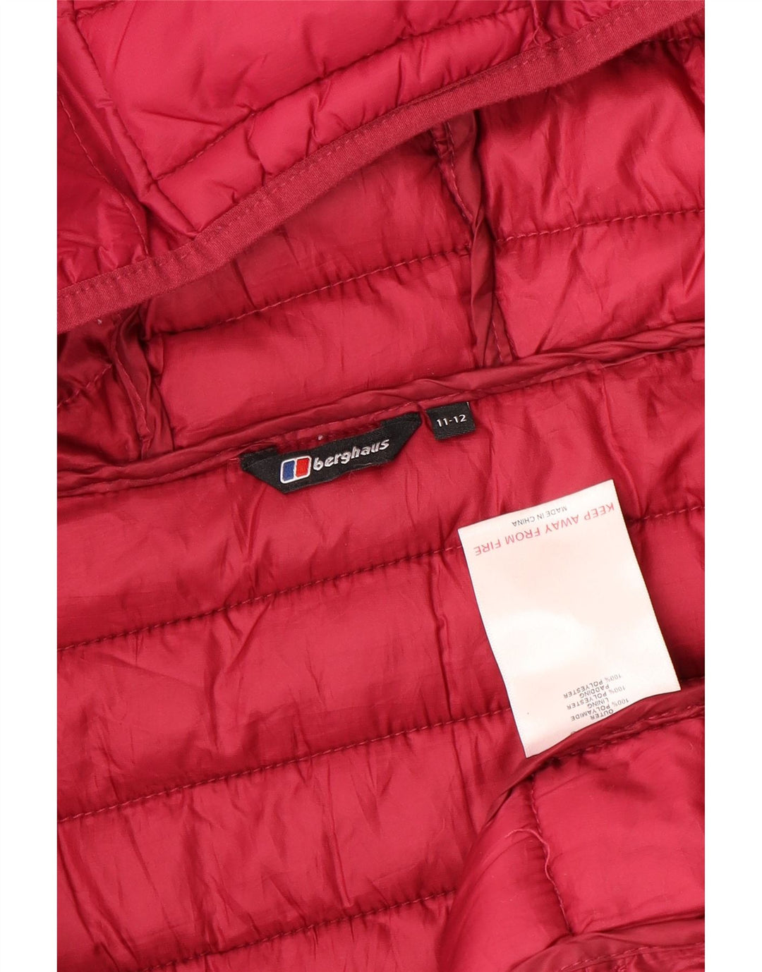 BERGHAUS Veste matelassée à capuche fille 11-12 ans Rose Polyamide
