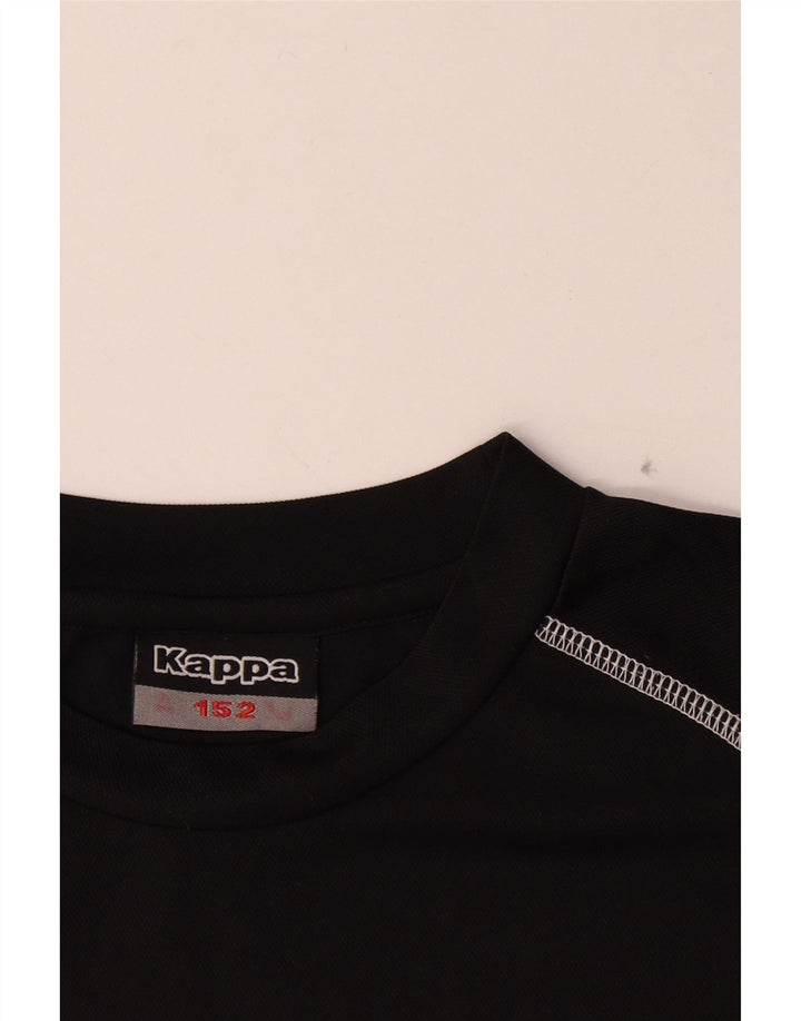 Kappa T-Shirt Graphique Garçon 11-12 ans Noir Polyester