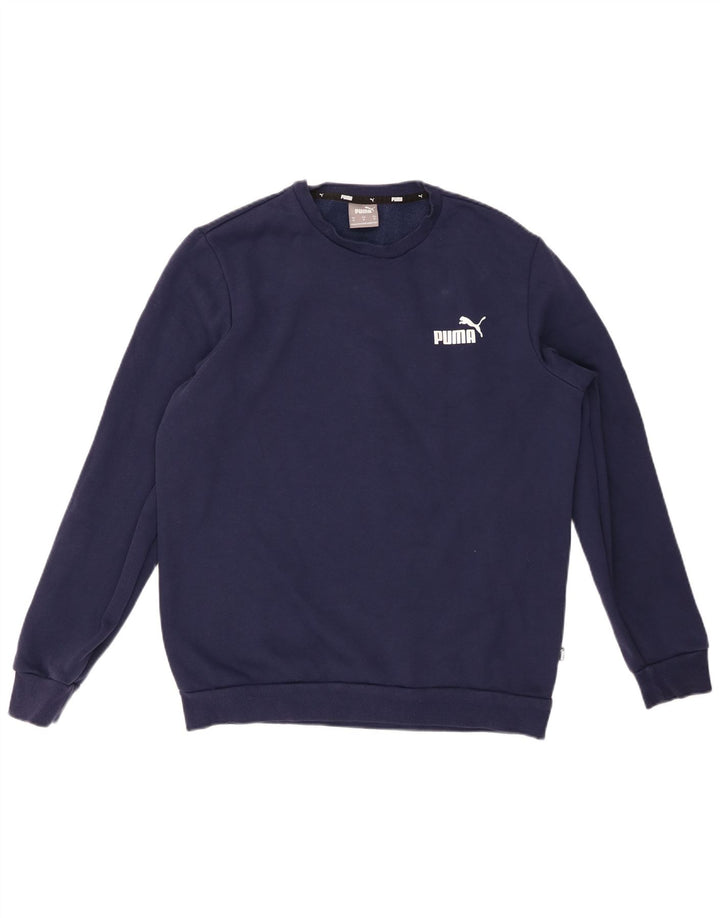 PUMA Sweat-Shirt Homme Bleu Marine Moyen Coton