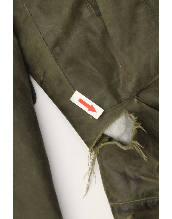 Barbour Veste en coton ciré pour homme UK 36 Petit coton vert