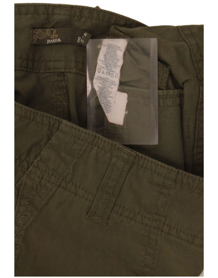 Prana Short Cargo Femme US 8 Medium W32 Coton Kaki