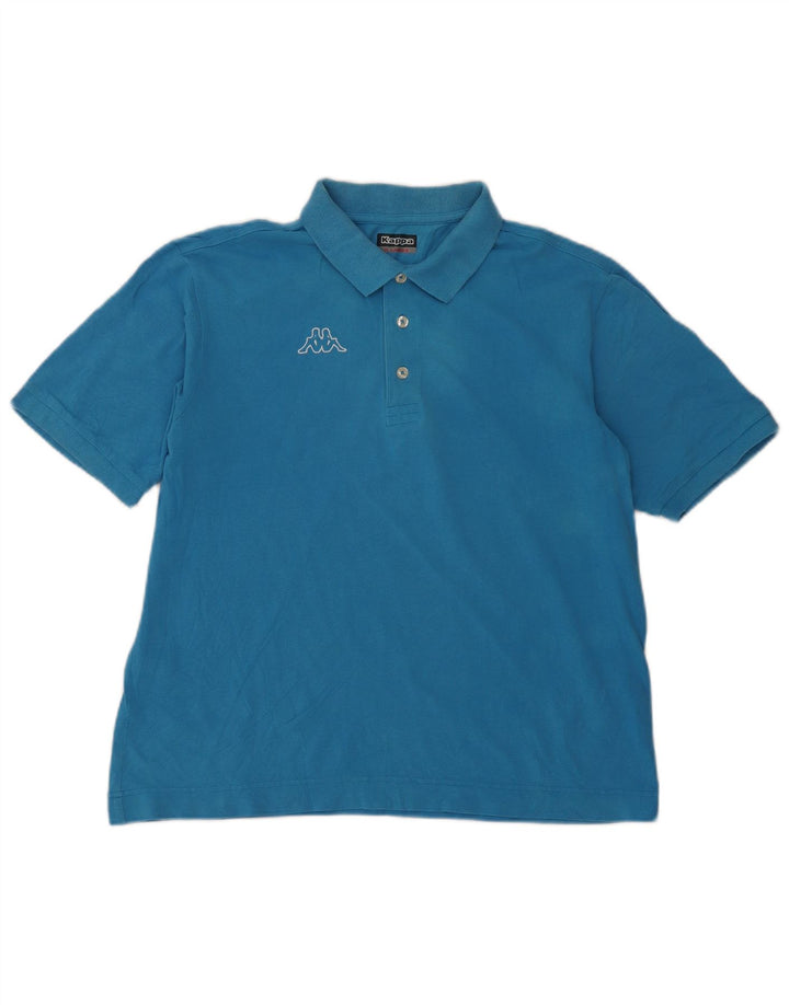 Kappa Polo Graphique Homme XL Bleu