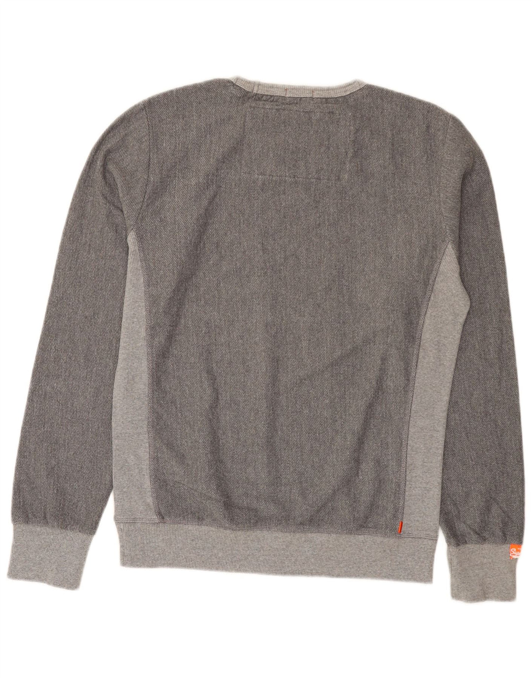 Superdry Sweat-Shirt Homme Gris Moyen Colorblock Polyester