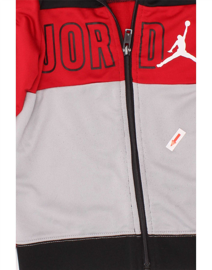 Jordan Veste de survêtement graphique pour garçon 5-6 ans Rouge moyen colour block
