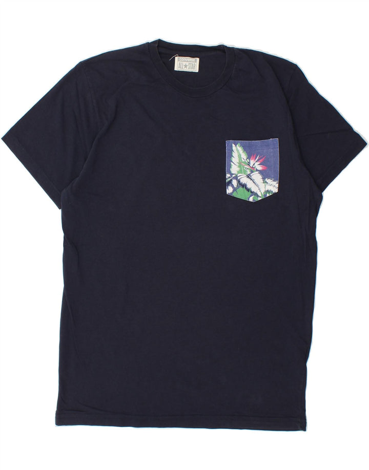 CONVERSE Mens Graphic T-Shirt Top Large Navy Blue Cotton Vintage Converse and Second-Hand Converse from Messina Hembry 