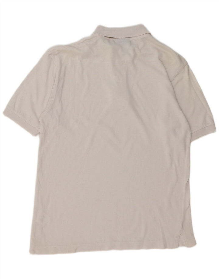 Lotto Polo Homme Blanc Moyen Coton