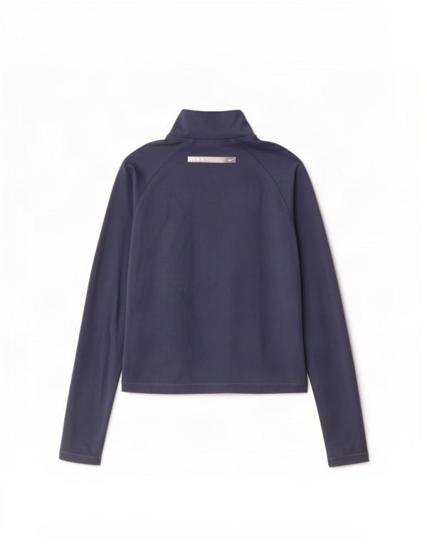 Nike Veste de survêtement courte pour femme UK 12 Bleu marine moyen Polyester