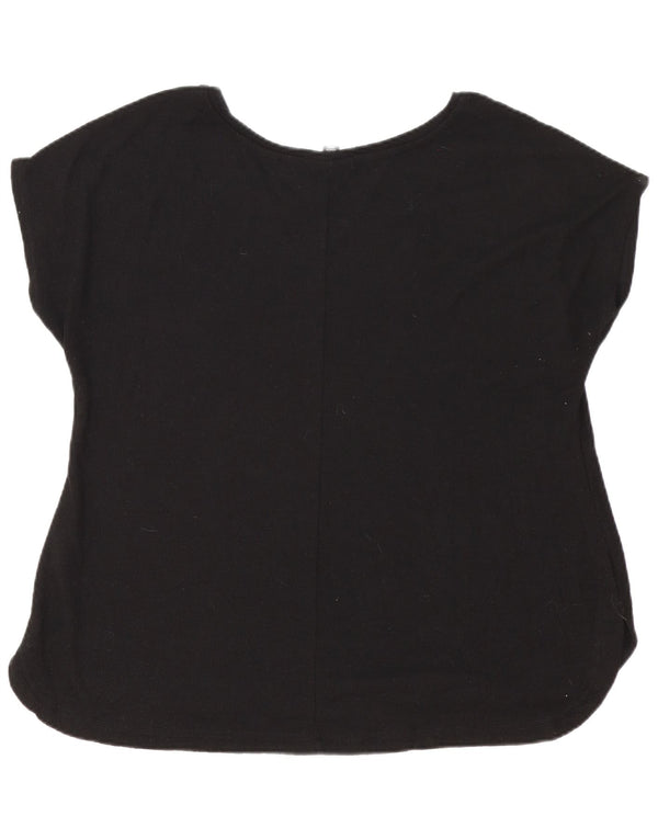 Marks & Spencer T-shirt surdimensionné autographe pour femme UK 16 Large Noir