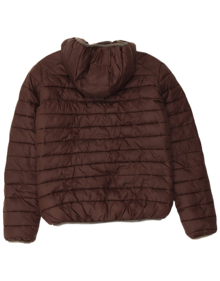 Invicta Veste matelassée réversible à capuche pour homme UK 36 Small Marron Polyester