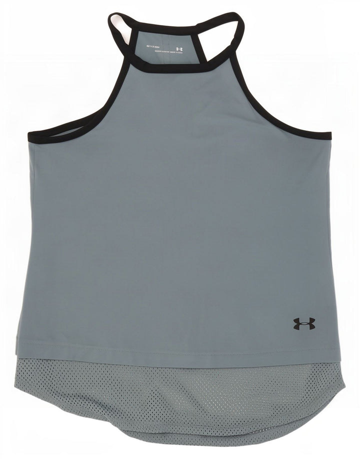 Under Armour Heat Gear Graphic Débardeur pour femme UK 12 Gris moyen
