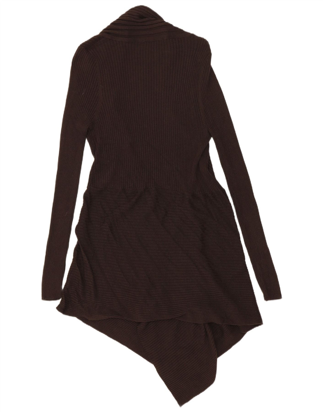 MARKS & SPENCER Pull cardigan ouvert long pour femme UK 12 Marron moyen