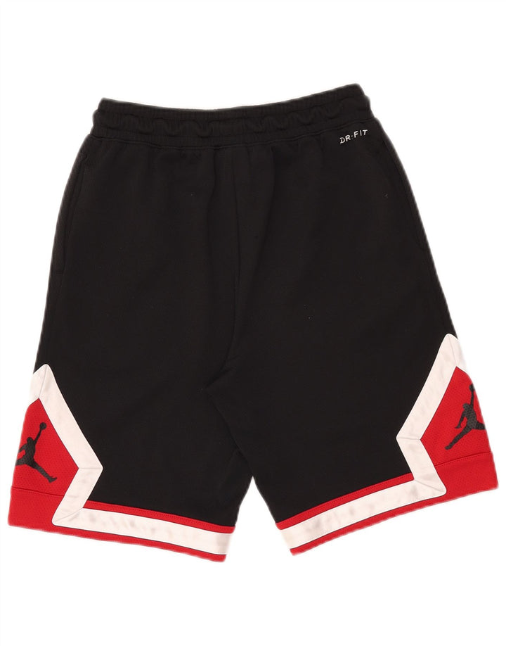 Jordan Short de sport pour garçon 12-13 ans Large Noir Colorblock Polyester