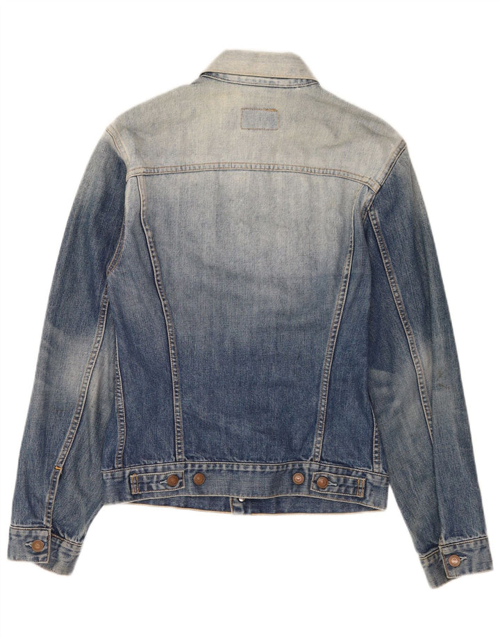 Levi's Veste en jean délavé à l'acide pour homme UK 38 Bleu moyen Coton Classique
