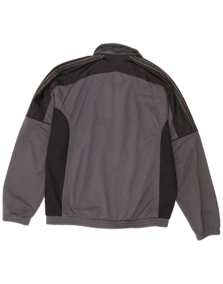 Asics Veste de survêtement pour homme XL Gris Colorblock Polyester Sports
